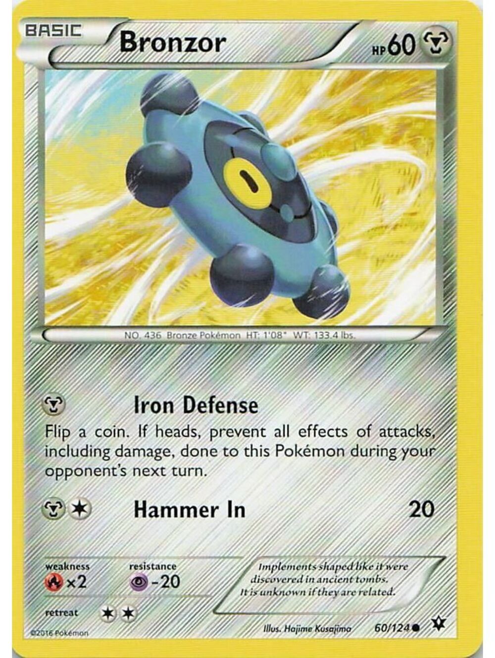 Common Pokemon TCG 2010 Bronzor NM TM